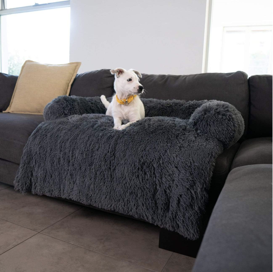 Large Dog Bed Cover Protector Warm Calming Plush - BestBuddyStore