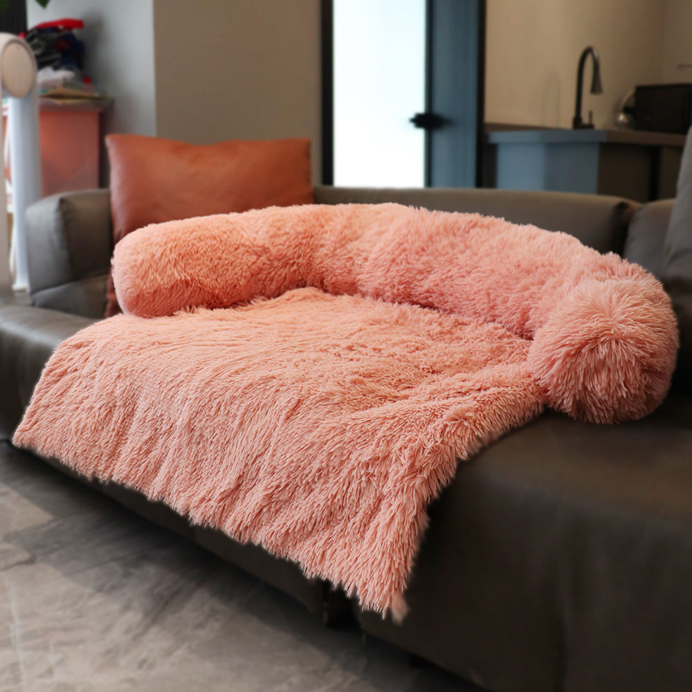 Large Dog Bed Cover Protector Warm Calming Plush - BestBuddyStore