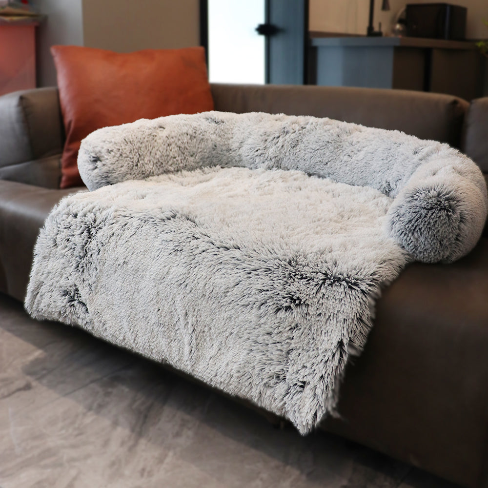 Large Dog Bed Cover Protector Warm Calming Plush - BestBuddyStore